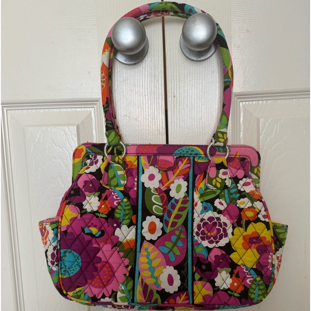 Vera Bradley Magnetic Frame Satchel - Va Va Bloom
